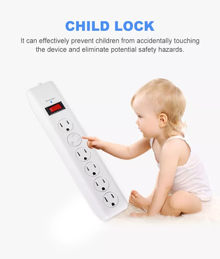 10FT US Power Strip with Surge Protector and Overload Protection 10FT US Power Strip with Surge Protector and Overload Protection