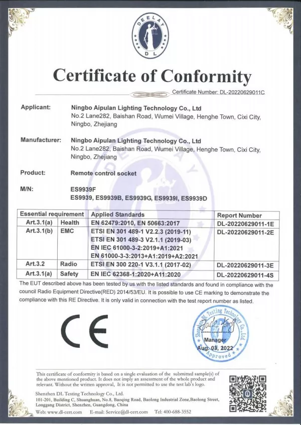 Aipulan Certificate